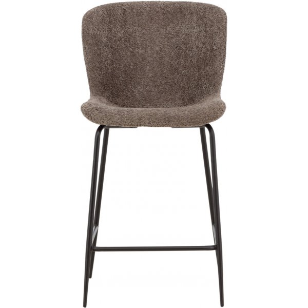 Tabouret de bar Modesto - Boucle marron
