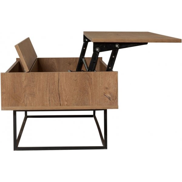 Estor soffbord 120 x 60/92 cm - Valnt/svart