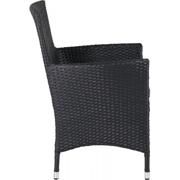 Malin matstol - Svart/Gr