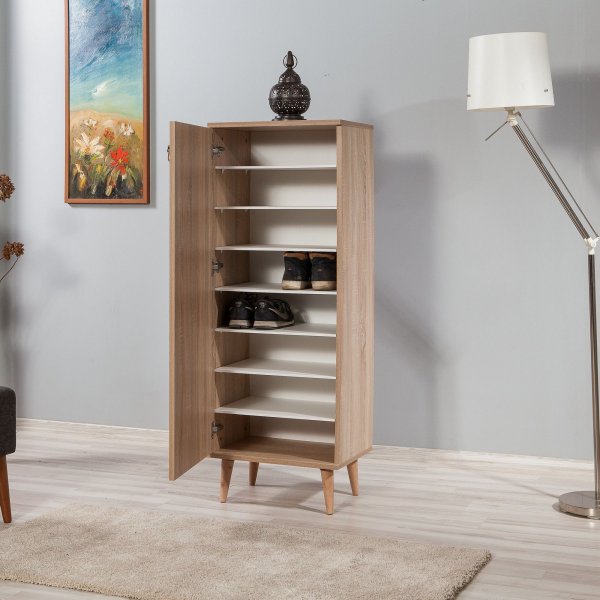 Filinta schoenenkast rib - Sonoma eik