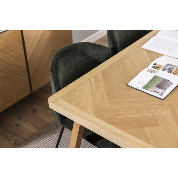 Table  manger Galway 200 cm - Chne/noir