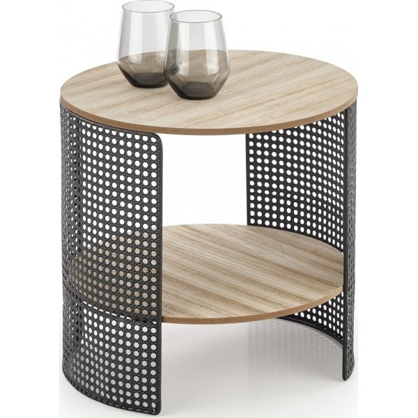 Table basse Trafica 41 cm - Beige/noir