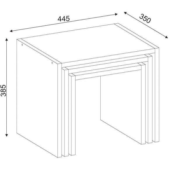 Table de pari Zariel 32.5x35 | 38,5x35 | 44.5x35cm - Blanc Table de pari Zariel 32.5x35 | 38,5x35 | 44.5x35cm - Blanc