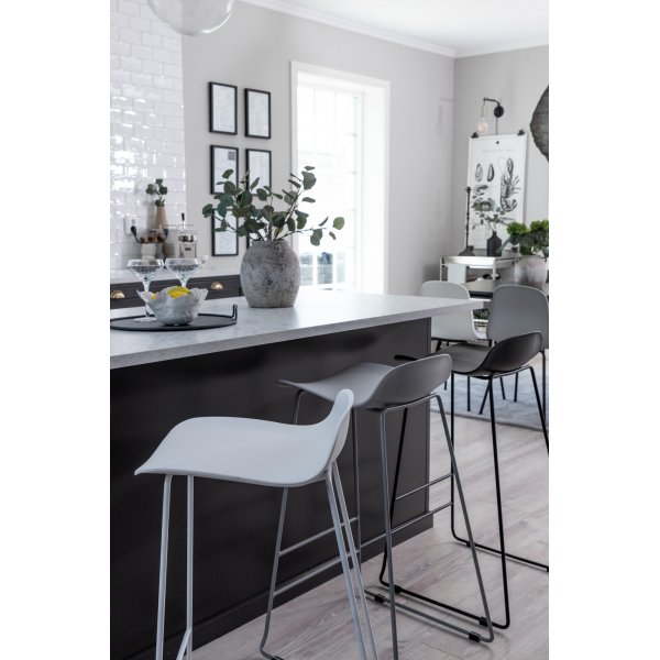 Tabouret de bar Cool - Plastique blanc Tabouret de bar Cool - Plastique blanc