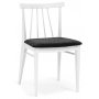 Torkelson Amy matstol med gr ullsits - Vitlackat tr