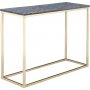 Accent konsolbord 100 - Gr marmor / Mssingsfrgat underrede