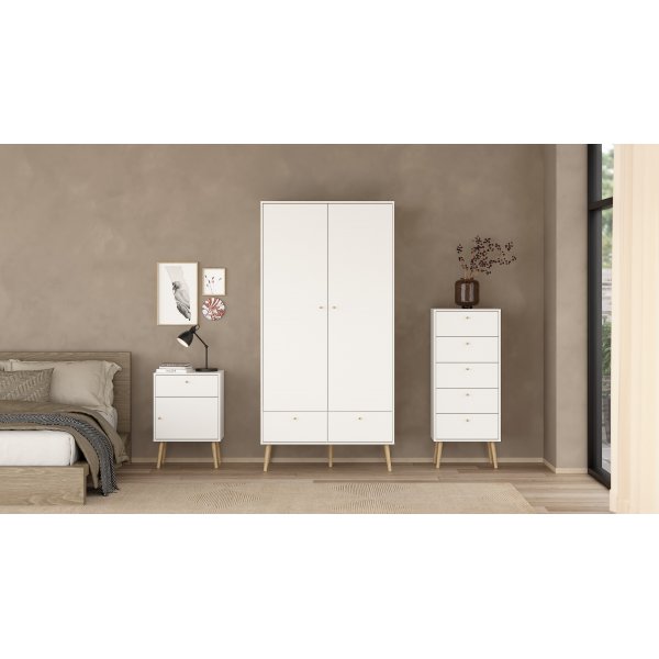 Bodo Byrå med 5 lådor - Vit Bodo Byrå med 5 lådor - Vit