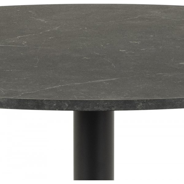 Ibiza eettafel 110 cm - Zwart marmer