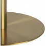 Corby soffbord 80 cm - Vit marmor/mssing