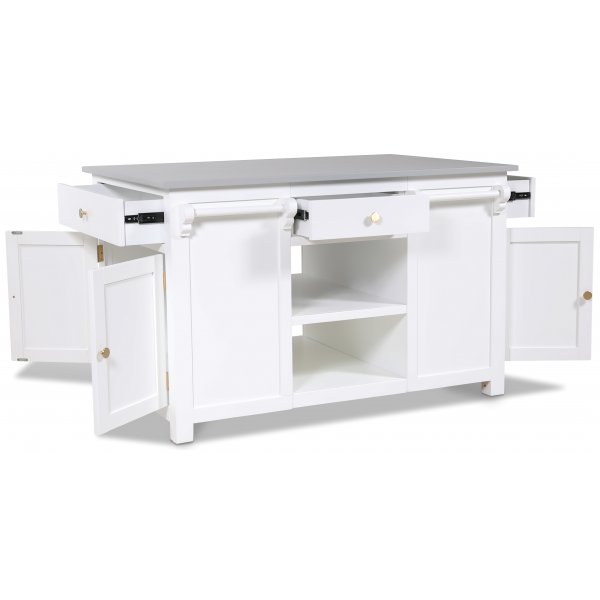 Köksö Metro - Vit / Grå / Mässing Köksö Metro - Vit / Grå / Mässing