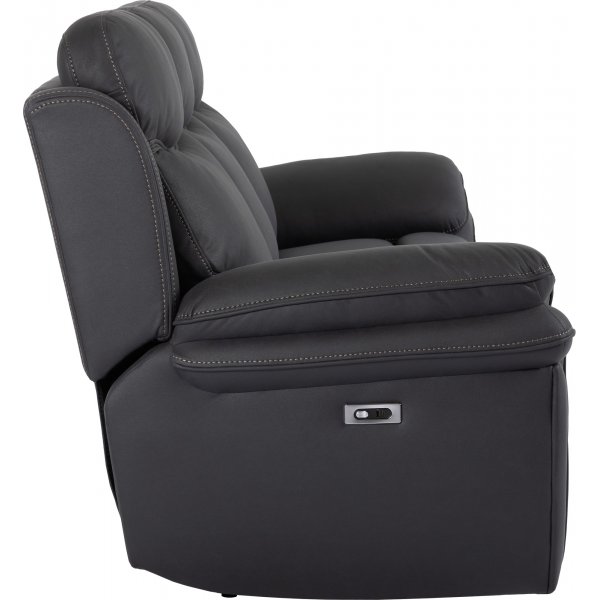 Canap inclinable 3 places Manne - Noir