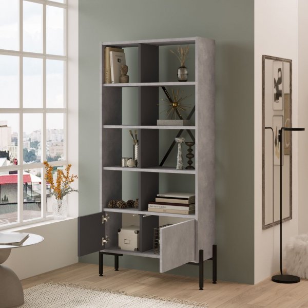 Bruno bokhylla - Antracit