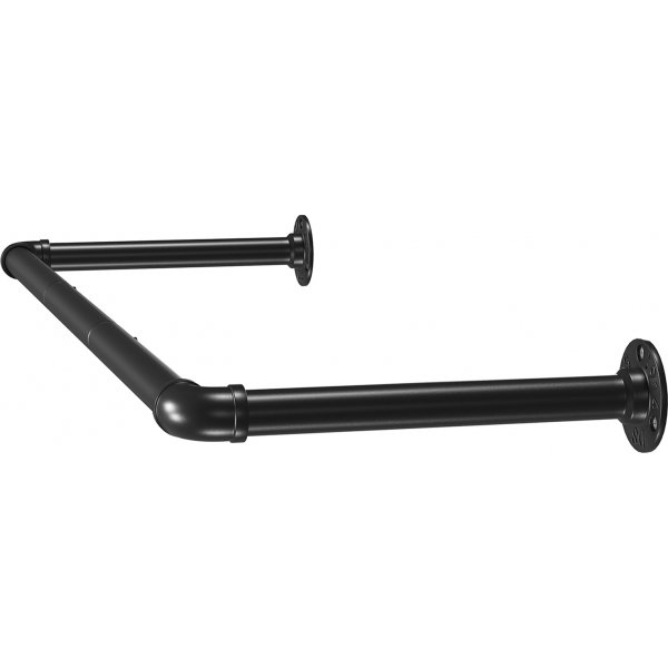 Tringle à vêtements Adjudant, lot de 2 - Noir Tringle à vêtements Adjudant, lot de 2 - Noir