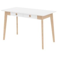 Century skrivbord - Vit / Ljus ek Century skrivbord - Vit / Ljus ek