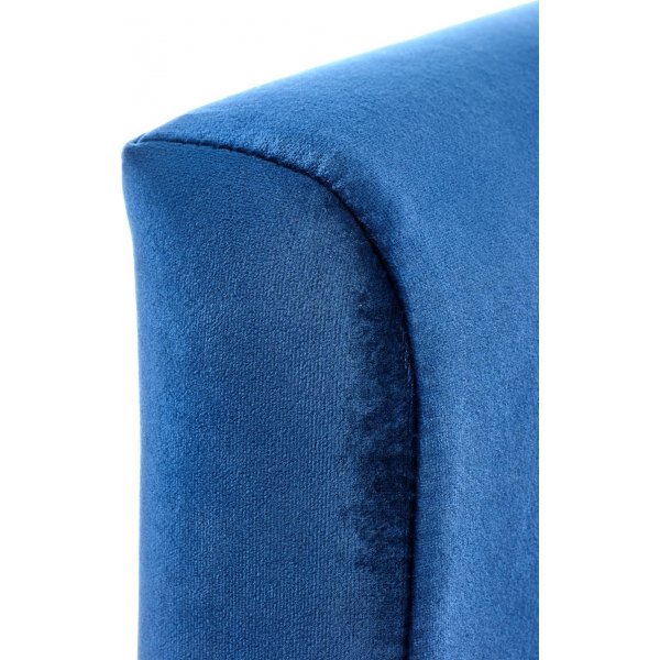 Fauteuil Seal - Velours bleu