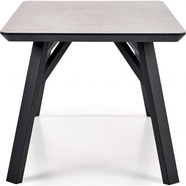 Table à manger Jaden 160 cm - Noir/motif béton Table à manger Jaden 160 cm - Noir/motif béton