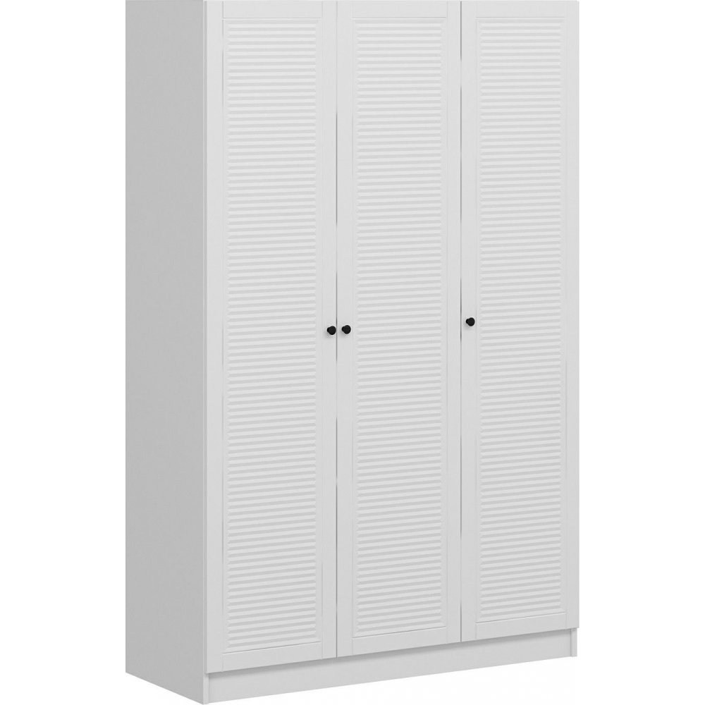 Larett garderob 135 x 52 x 210 cm - Vit - Garderober