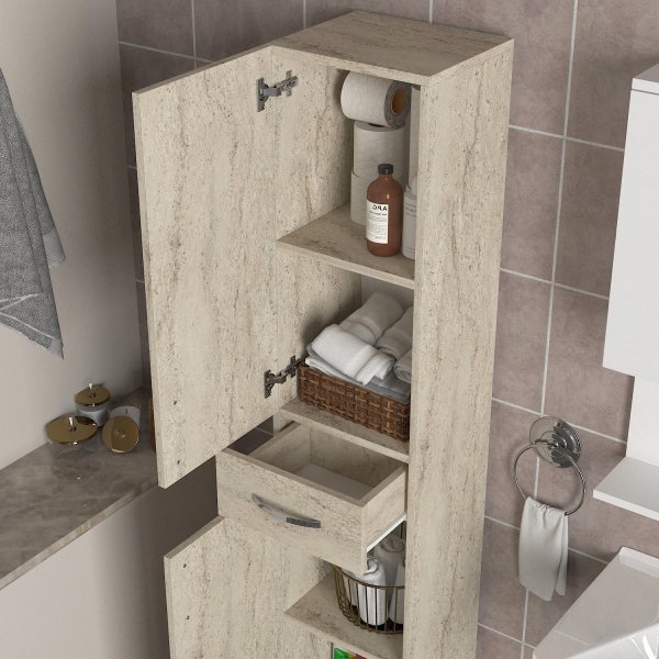 Selin badrumsskåp - Travertin Selin badrumsskåp - Travertin