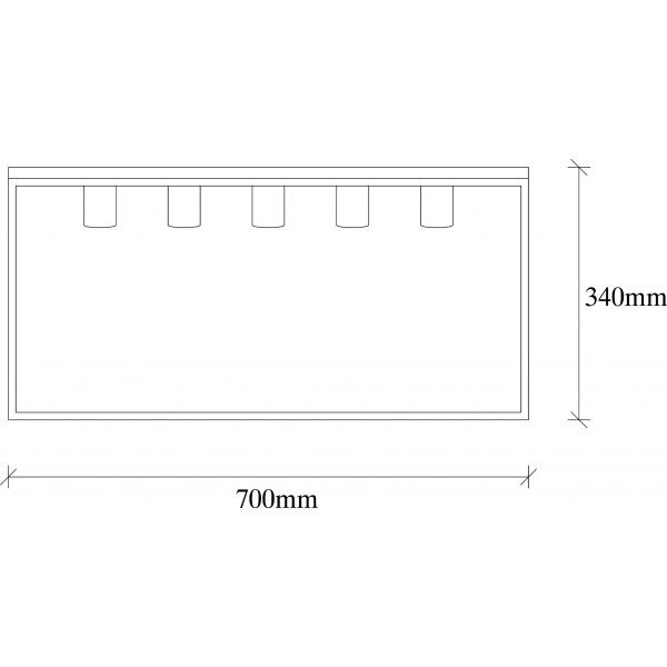 Kavat taklampa 5551 - Nickel/svart Kavat taklampa 5551 - Nickel/svart