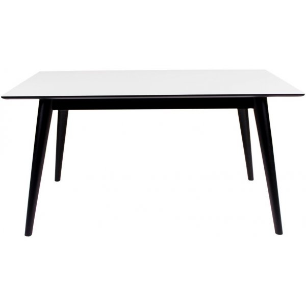 Copenhagen Matbord - Vit/svart - 150/230x95 Copenhagen Matbord - Vit/svart - 150/230x95