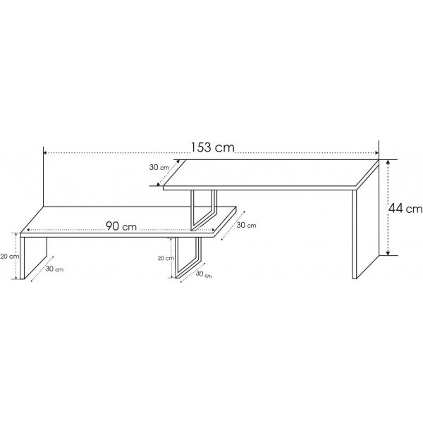 Banc multimdia Unwhite - Noir/pin