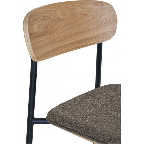 Estepona counterstol - Natur/brun/svart