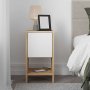 Ema sngbord - Safir ek/vit