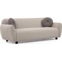 Eddy 3-sits soffa - Vit
