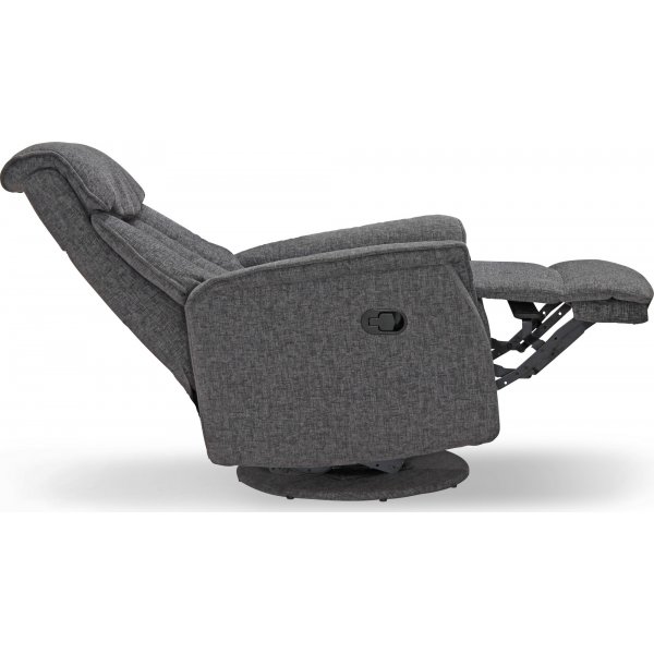 Reclinerfåtölj i grått tyg - Umeå Reclinerfåtölj i grått tyg - Umeå