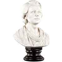 Staty byst John (H49 cm) - Creme/brun Staty byst John (H49 cm) - Creme/brun