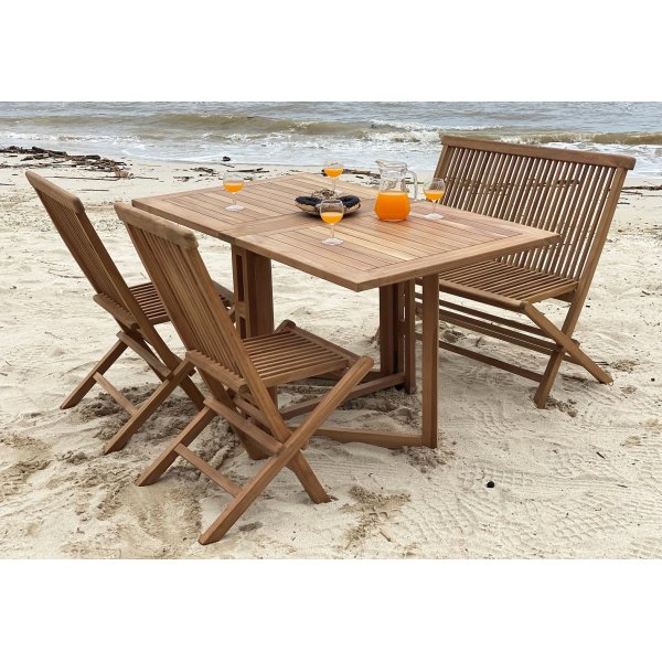 Salt klaptafel 140 cm - Teak