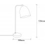 Tattoo bordslampa - Vit