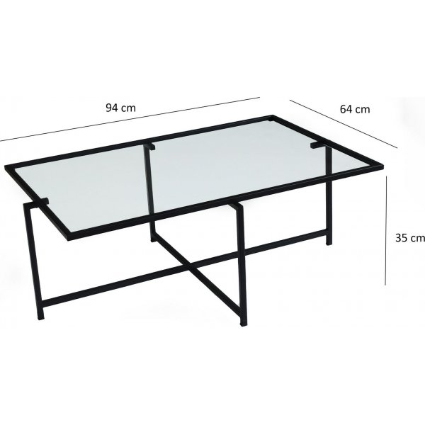 Table basse Sun 94 cm - Noir Table basse Sun 94 cm - Noir