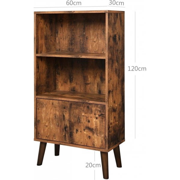 Iggy bokhylla - Brun/svart Iggy bokhylla - Brun/svart