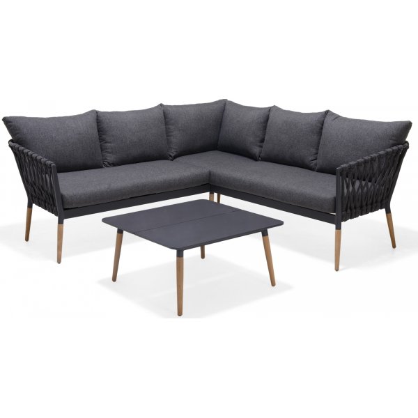 Lifestyle Garden utegrupp Ipanema med hrnsoffa och bord - Gr