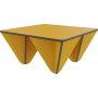 Diamant soffbord 80 x 80 cm - Senapsgul/antracit