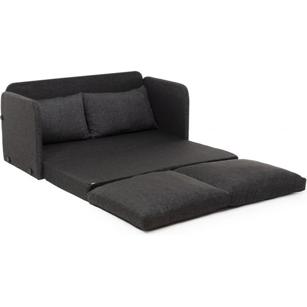 Canap convertible 2 places XL Saga - Gris fonc