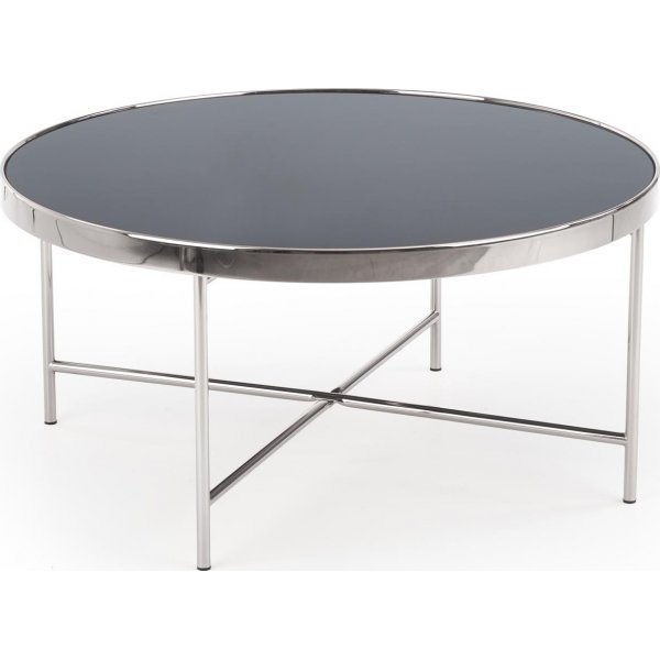 Gunhild soffbord 82 cm - Svart/krom