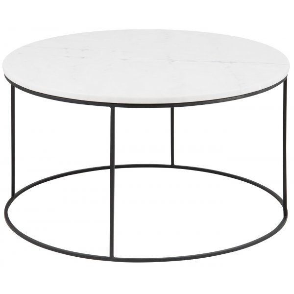 Bolton soffbord 80 cm - Marmor/Stl