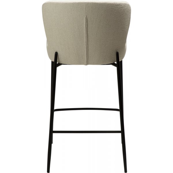 Chaise de comptoir Glam - Simply beige boucle/noir Chaise de comptoir Glam - Simply beige boucle/noir