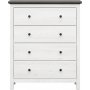 Hesen byr 120 cm - Vit/svart