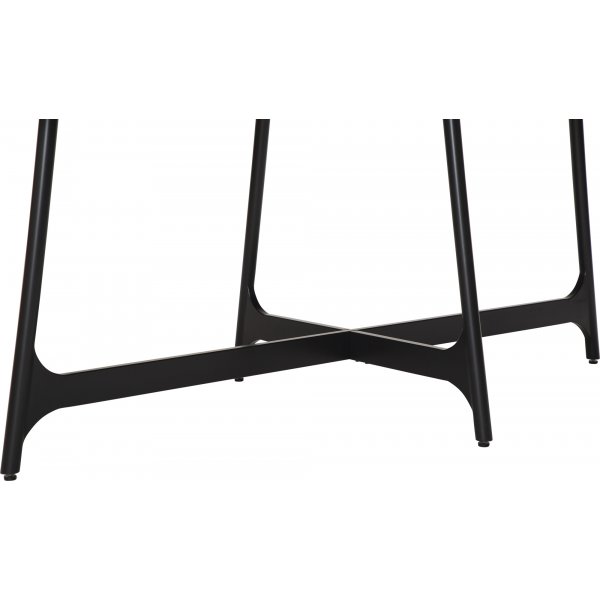 Table  manger Ooid 220 x 110 cm - Placage noyer/noir