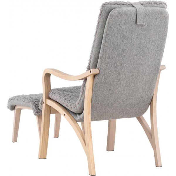 Fårö loungestol - Ljusgrå/Whitewash Fårö loungestol - Ljusgrå/Whitewash