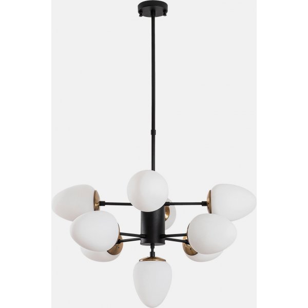 Basar taklampa 10315 - Svart/vit