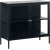 Revel dressoir met glazen deuren - Zwart / Helder glas COPY