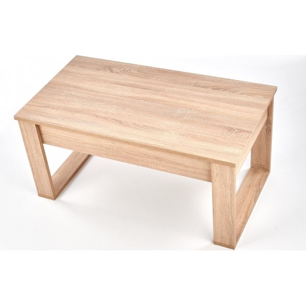 Soffbord med lådor 110x 60 cm ljus ek + Möbeltassar Soffbord med lådor 110x 60 cm ljus ek + Möbeltassar