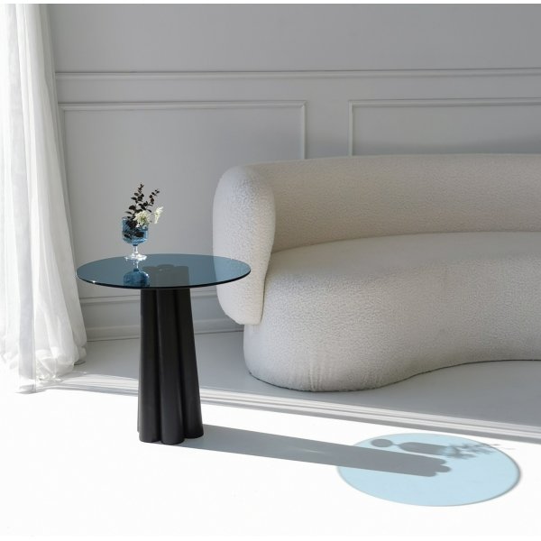 Table basse Thales Ø50 cm - Noir/bleu Table basse Thales Ø50 cm - Noir/bleu