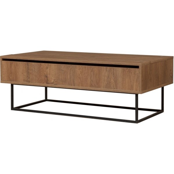 Estor soffbord 120 x 60/92 cm - Valnt/svart
