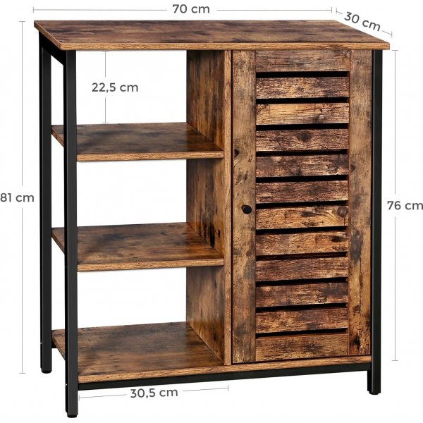 Meuble de rangement Vilgot - Marron/noir Meuble de rangement Vilgot - Marron/noir