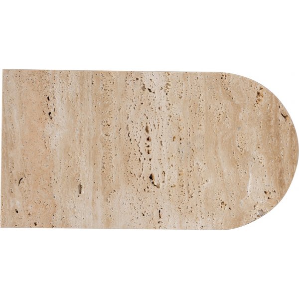 Badrumsbricka i beige Travertinmarmor Badrumsbricka i beige Travertinmarmor